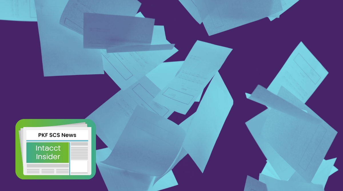 Pile of invoices falling
