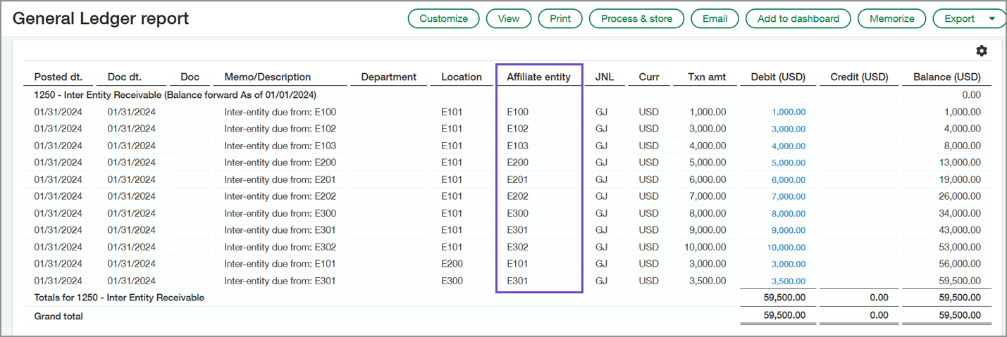 Sage Intacct consolidation module