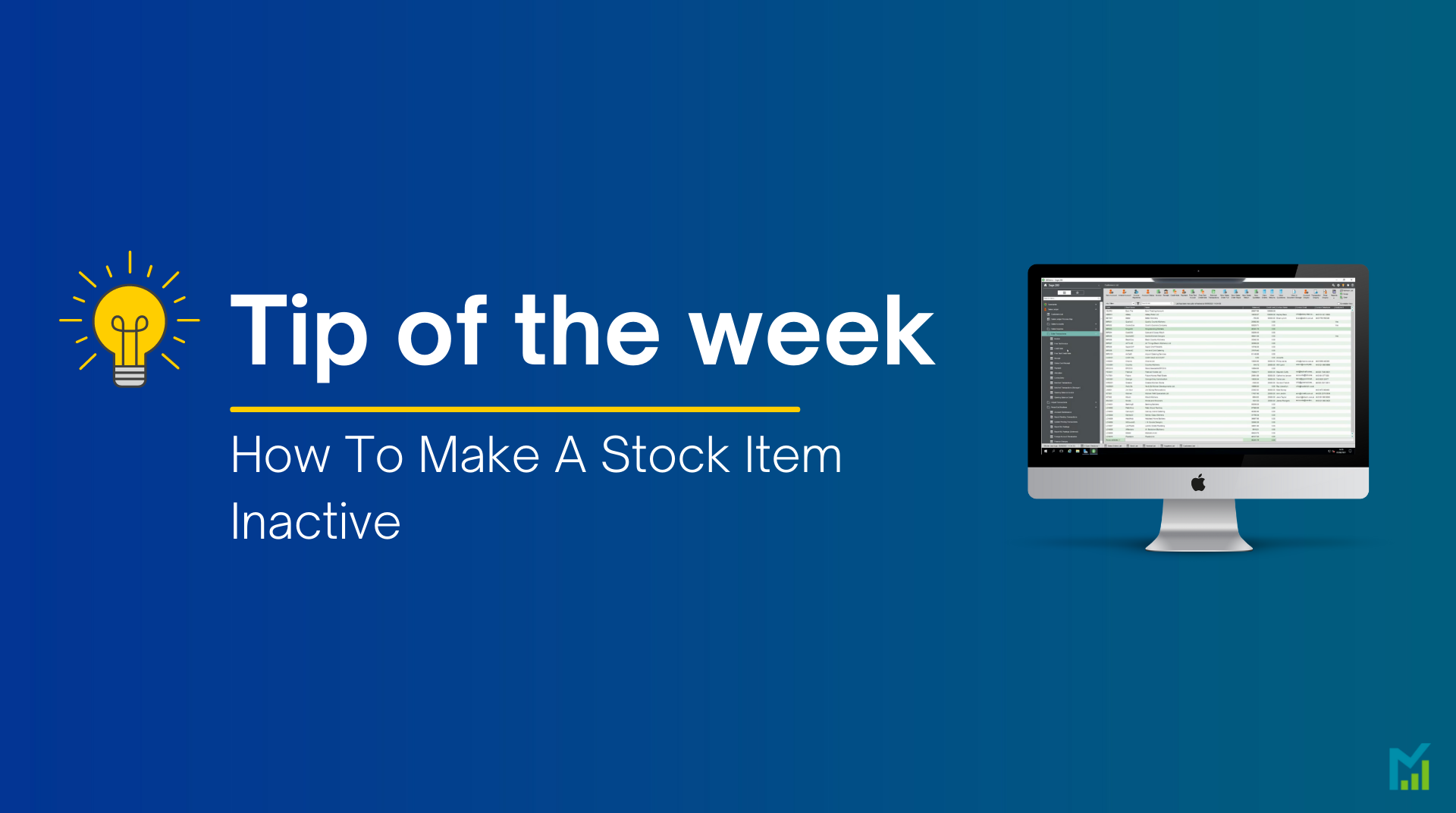How To Make A Stock Item Inactive